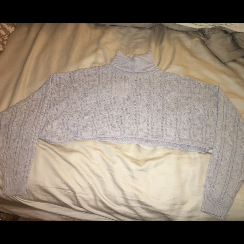 Cropped sweater. Super cute!